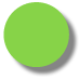 Lime Green Plastic Token