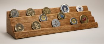 3-Tiered Oak Block Display