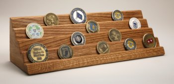 4-Tiered Oak Block Display