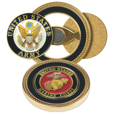 Golf Ball Marker Challenge Coin, Golf Ball Marker, Ball Marker, Golf Coin